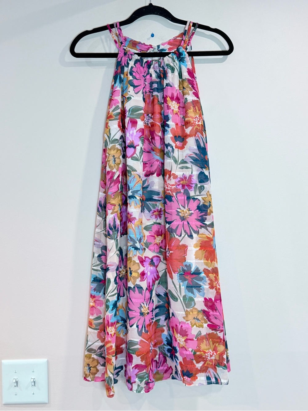🔥NWOT Maggy London Floral Maxi Skirt in Pink & Multicolor Size 16 🔥